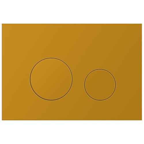 Złota matowa płytka przycisków do WC