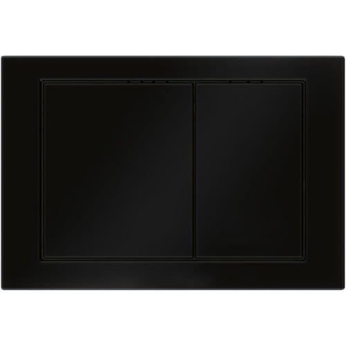 Czarna, matowa płytka przycisków do WC M05