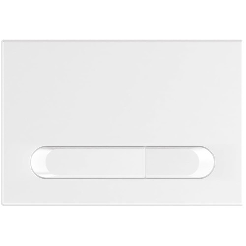 Biała płytka przycisków do WC M09