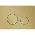 Płytka przycisków do WC M11 - jasny zloty chrom