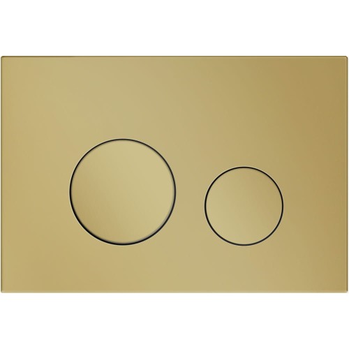 Płytka przycisków do WC M11 - jasny zloty chrom