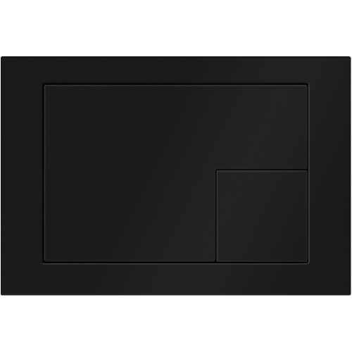 Czarna, matowa płytka przycisków wykonana z tworzywa