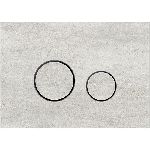 Płytka przycisków do WC wykonana ze spieku kwarcowego, o powierzchni przypominającej naturalny kamień lub marmur