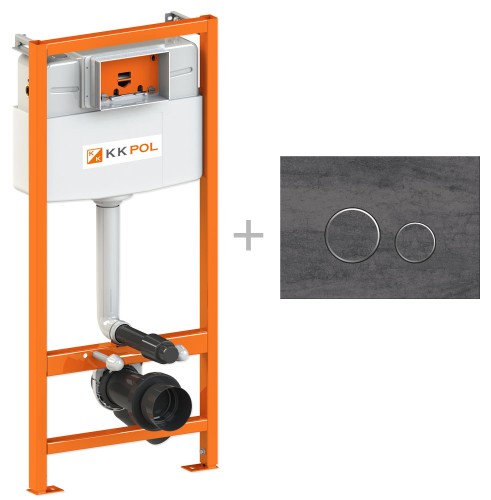 Stelaż Premium + płytka Pietra Antracite