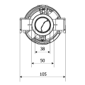 Rysunek techniczny tulei ZSD